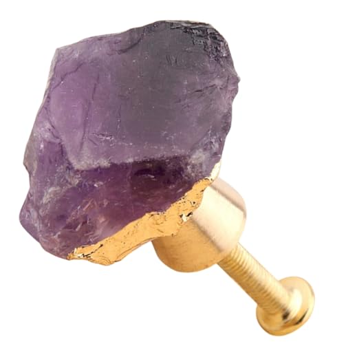 Cabilock Kristall Möbelknopf aus Amethyst für Schränke und Eleganter Griff für Türen Leicht zu Installieren aus Robustem Material für Wohnraumgestaltung von Cabilock