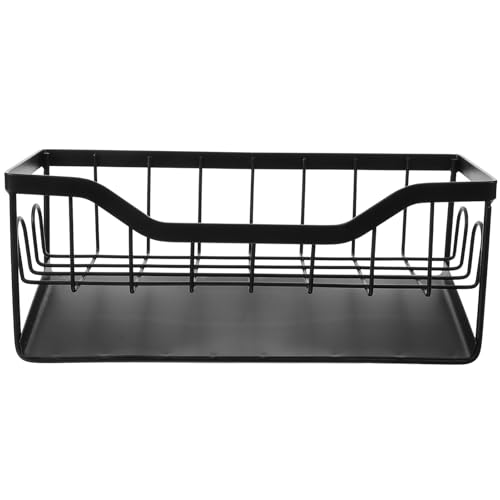 Cabilock Küchen Spüle Schwammhalter aus Carbonstahl mit Abtropfgestell Platzsparender Organizer für Küchenspüle Langlebig Kompakt und Rostfrei für Küchenzubehör und Geschirrablage von Cabilock