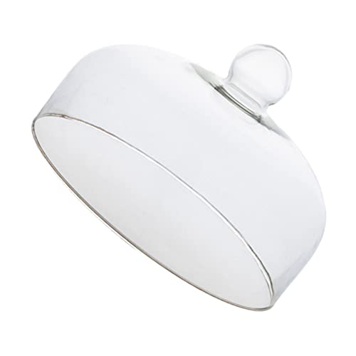 Cabilock Küchenhaube Mit Deckel Glasglocke Kuchenglocke K?seglocke Tortenplatte Servierplatte mit Glashaube Porzellan K?seplatte K? Kuchen Abdeckung Kuchenglocke für Weihnachten 21x16cm Tortenplatte von Cabilock