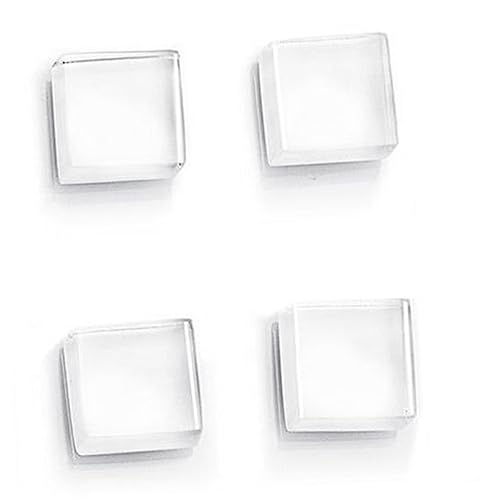Cabilock Kühlschrankmagnete 24 Stück Aus Glas Kreative Kühlschrankmagnete 15x15mm Für Zuhause Und Büro Weiß Starke Haftung Nicht Kratzend von Cabilock