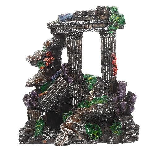 Cabilock Künstliches Korallen Schloss Ornament für Fischbehälter Rustikales Design aus Widerstandsfähigem Harz Realistische Nicht Kontaminierend für Aquarien und Reptilien Cabilock Künstliches Korallen Schloss Ornament für Fischbehälter Rustikales Design aus Widerstandsfähigem Harz Realistische Nicht Kontaminierend für Aquarien und Reptilien von Cabilock