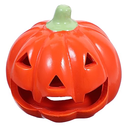 Cabilock Kürbis Kerzenständer Dekoration Kerzenhalter Sojaduft Wandkerzenhalter Beleuchtete Kürbis Tischdekoration Duftstab Halloween Kerzen LED Krippen Keramik von Cabilock