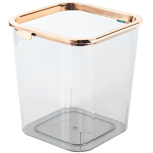 Cabilock Kunststoff-Mülleimer Transparenter Müllbehälter Korb Für Badezimmer Schlafzimmer Küche Studentenwohnheim Büro Waschküche Transparent von Cabilock
