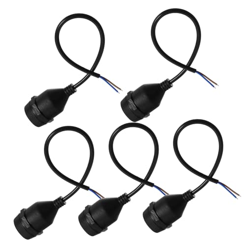 Cabilock Lampenfassung Retro Stil Vintage Pendelleuchte Lampensockel Deckenlicht Halterung Schwarz Vollständig Abgedichtet Installieren von Cabilock