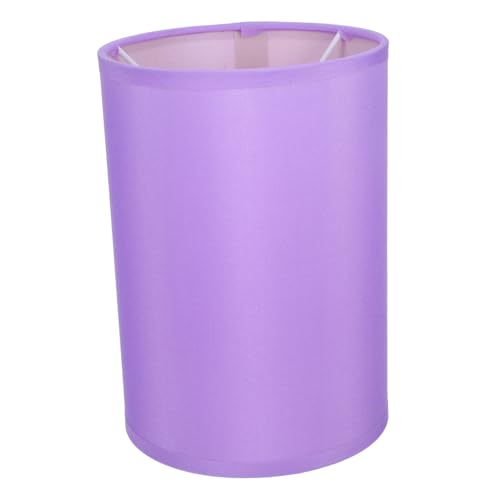 Cabilock Lampenschirm Aus Stoff Schreibtischlampe Mit Schirm Tischlampe Mit Stofflampen Trommellampenschatten Rundlampenschatten Stofflampenschatten Runder Trommellampenschirm Violett von Cabilock