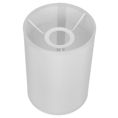 Cabilock Lampenschirm aus Stoff Lampenabdeckung aus Stoff Lampenschirm für Tischlampen Rundlampenschatten Beige von Cabilock