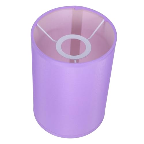 Cabilock Lampenschirm aus Stoff zylindrischer Lampenschirm Trommellampenschatten modern Trommel Rundlampenschatten Violett von Cabilock