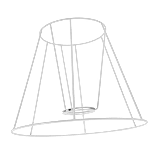 Cabilock Lampenschirmrahmen aus Stabilem Metallring für Diy Kronleuchter Tisch und Deckenlampe Runder Quadratischer Lampenschirmhalter mit Fassung Vielseitiger Lampenhalter für von Cabilock