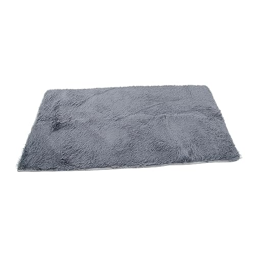 Cabilock Langer Pelzteppich groß Kindergarten Boden runder Teppich Schlafzimmer Teppiche Bettvorleger für Schlafzimmer weiche teppiche für Wohnzimmer Polyester Grey von Cabilock