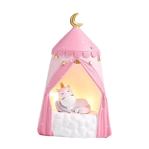 Cabilock Leuchtende Einhorn Deko Resin Nachtlicht Tragbare Tischlampe für Schlafzimmer Warmes Licht Fantasievolle Wohnraumdekoration für Freunde Cabilock Leuchtende Einhorn Deko Resin Nachtlicht Tragbare Tischlampe für Schlafzimmer Warmes Licht Fantasievolle Wohnraumdekoration für Freunde von Cabilock