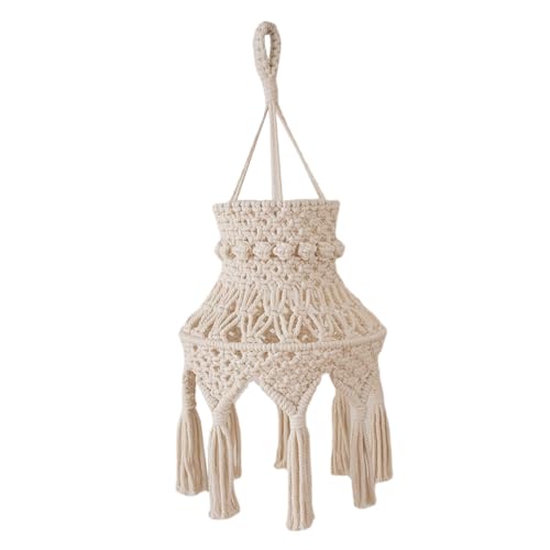 Cabilock Macrame Lampenschirm Boho Deckenleuchte Pendelleuchte Handgefertigt Wohnzimmer Schlafzimmer Badezimmer Dekorativer Lampenüberzug Texturierte Beleuchtung Cabilock Macrame Lampenschirm Boho Deckenleuchte Pendelleuchte Handgefertigt Wohnzimmer Schlafzimmer Badezimmer Dekorativer Lampenüberzug Texturierte Beleuchtung von Cabilock