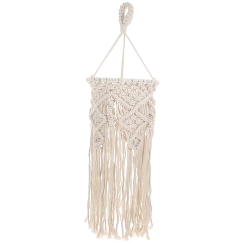 Cabilock Makramee Lampenschirm aus Baumwollseil Handgewebt Boho stil Deckenlampenabdeckung Leichter Stabiler Lampenschirm für Hängelampe und Kronleuchter Einfache Montage Kreative Cabilock Makramee Lampenschirm aus Baumwollseil Handgewebt Boho stil Deckenlampenabdeckung Leichter Stabiler Lampenschirm für Hängelampe und Kronleuchter Einfache Montage Kreative von Cabilock