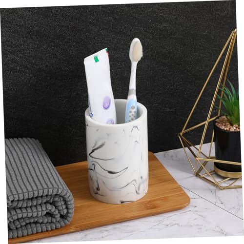 Cabilock Marbling Gargle Cup Badezimmerbecher mit Flachem Boden Kompakt Platzsparend für Zuhause und Hotel Stilvoller Zahnputzbecher in Weiß Robust und Praktisch Cabilock Marbling Gargle Cup Badezimmerbecher mit Flachem Boden Kompakt Platzsparend für Zuhause und Hotel Stilvoller Zahnputzbecher in Weiß Robust und Praktisch von Cabilock