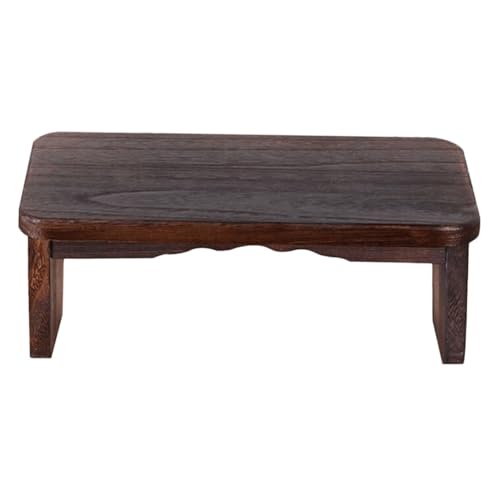 Cabilock Massivholzmeditationshocker Meditationssitzbank Holzhocker zur Meditation Kniebank zum Gebet Meditationsbank kniend Kleiner Hocker aus Holz tragbare Kniebank hölzern Kaffee von Cabilock