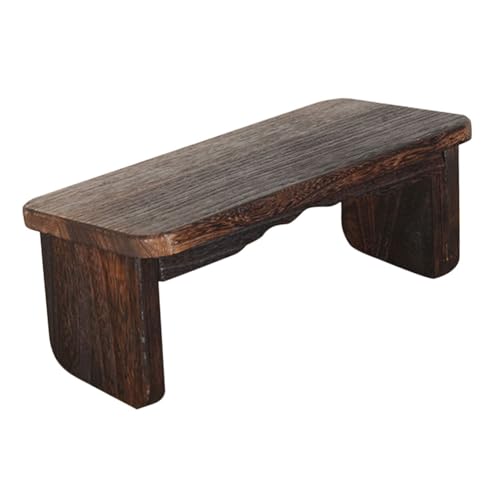 Cabilock Meditationshocker aus Massivem Holz Stabile Ergonomische Zen-Bank für Kniende Meditation Gebet und Teerituale Tragbarer Polierter Gebetshocker für Tempel und Zuhause von Cabilock
