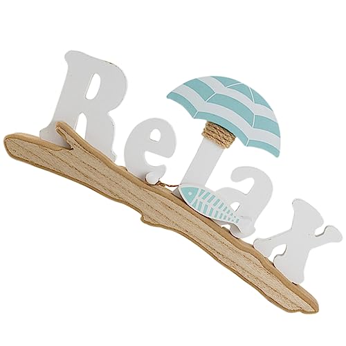Cabilock Mediterrane Deko Strand Schild Kreativer Sandstuhl Ornament Langlebiges Leichtes Wohn und Partydekor für Wohnzimmer Büro Hotel Am Meer Stilvolle Küstendekoration von Cabilock