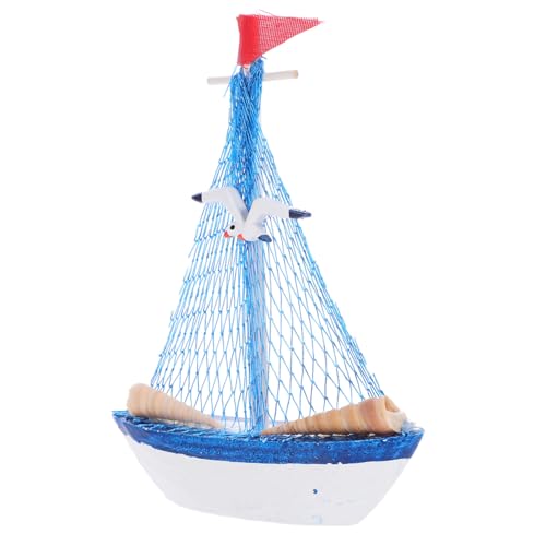 Cabilock Mediterranes Holzboot Dekoration Segelboot Modell Tischdeko Vintage Stil Ornament für Wohnzimmer Büro Weinregal Nautische Innenraumgestaltung Cabilock Mediterranes Holzboot Dekoration Segelboot Modell Tischdeko Vintage Stil Ornament für Wohnzimmer Büro Weinregal Nautische Innenraumgestaltung von Cabilock