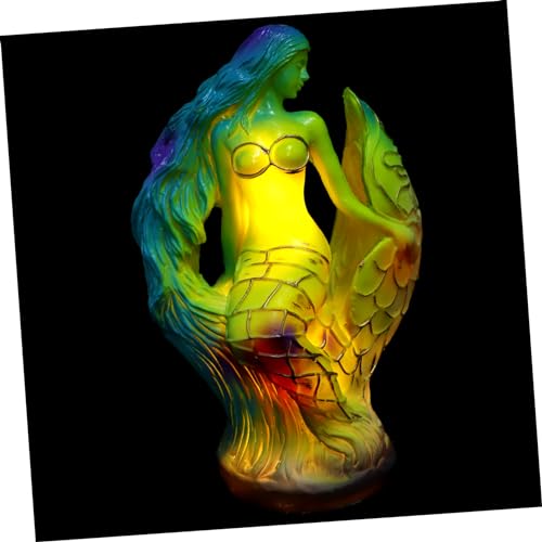 Cabilock Mermaid Tischlampe Einzigartige Nachttischleuchte mit Bezauberndem Design für Schlafzimmer und Wohnzimmer Langlebig aus Hochwertigem Harz Gefertigt die für von Cabilock