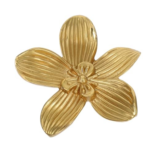 Cabilock Messing Fünfblatt Blumen Möbelknopf Komfortabler Griff und Schrankgriff Vielseitig für Kleiderschrank Schuhschrank Wohnzimmer Schlafzimmer von Cabilock
