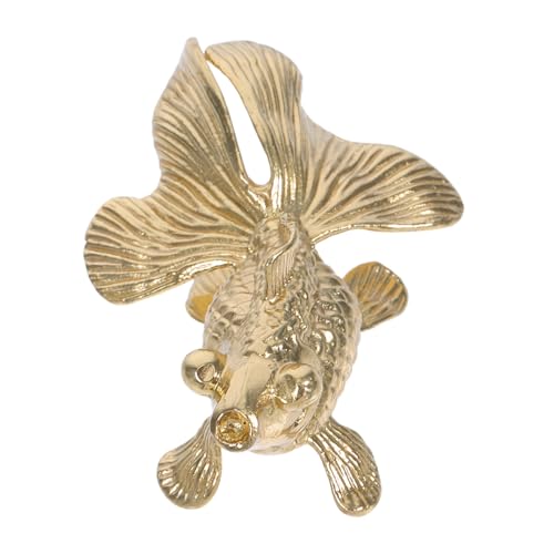 Cabilock Messing Goldfisch Möbelgriff Vintage Schubladengriff für Kommode Küchenschränke Schrankgriffe aus Robustem Messing Einfache Montage Europäischer Stil für Verschiedene Möbel Cabilock Messing Goldfisch Möbelgriff Vintage Schubladengriff für Kommode Küchenschränke Schrankgriffe aus Robustem Messing Einfache Montage Europäischer Stil für Verschiedene Möbel von Cabilock