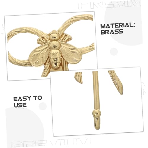 Cabilock Messing Wandhaken mit Dekorativem Bienen Design Vielseitig Einsetzbar für Bad Schlafzimmer und Flur Einfache Montage zum Aufhängen von Kleidung Taschen Schlüsseln und Handtüchern Cabilock Messing Wandhaken mit Dekorativem Bienen Design Vielseitig Einsetzbar für Bad Schlafzimmer und Flur Einfache Montage zum Aufhängen von Kleidung Taschen Schlüsseln und Handtüchern von Cabilock
