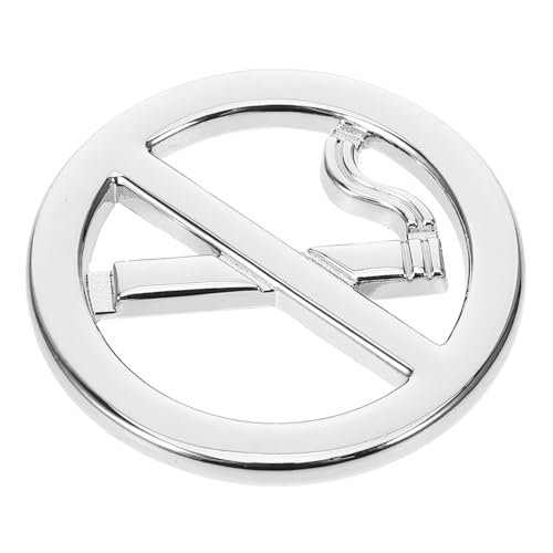 Cabilock Metall Aufkleber Rauchen Verboten Silber Auto Warnschild Selbstklebend UV Beständig für Fahrzeugarmaturenbrett Einfache Montage Sichtbare Nichtraucher Warnung Cabilock Metall Aufkleber Rauchen Verboten Silber Auto Warnschild Selbstklebend UV Beständig für Fahrzeugarmaturenbrett Einfache Montage Sichtbare Nichtraucher Warnung von Cabilock