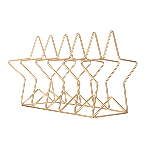 Cabilock Metall Bücherregal Sternform Schreibtisch Organizer Metall Bücherstütze Deko Halter Für Büro Schule Zuhause von Cabilock