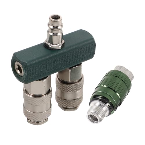 Cabilock Metall Pneumatischer Wege Schnellkupplung Verteiler Luftschlauchanschluss Kompressor Zubehör Kompakt Leicht Kompatibel Schnelle und Sichere Verbindung von Cabilock
