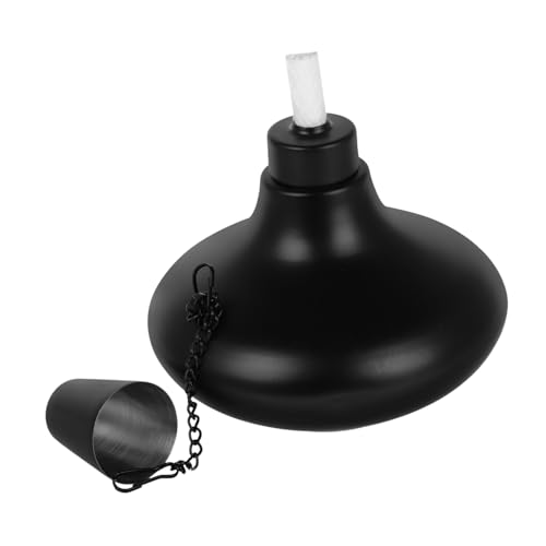 Cabilock Metall Tischfackel Nachfüllbar Flammenlampe Gartendeko Stabiler Stand Wiederverwendbare Outdoor Gartenfackel Für Draußen Patio Tischbeleuchtung von Cabilock
