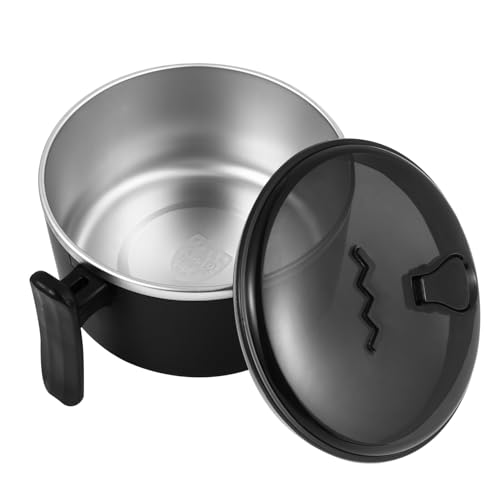 Cabilock Suppenschüssel Mit Deckel Mikrowellensuppenbecher 1000Ml - Suppenbehälter Suppenschalen mit (Geschirr Schwarz) Japanische Nudelschüssel von Cabilock