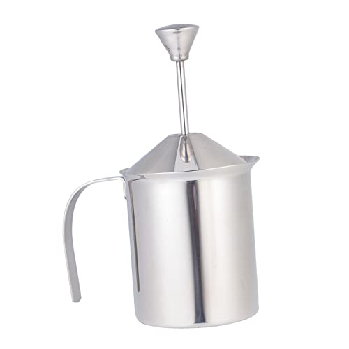 Cabilock Milchaufschäumer mit Doppel Layer Filter Manueller Milchschäumer für Kaffee für Zuhause und Cafés Hitzebeständig und Langlebig von Cabilock