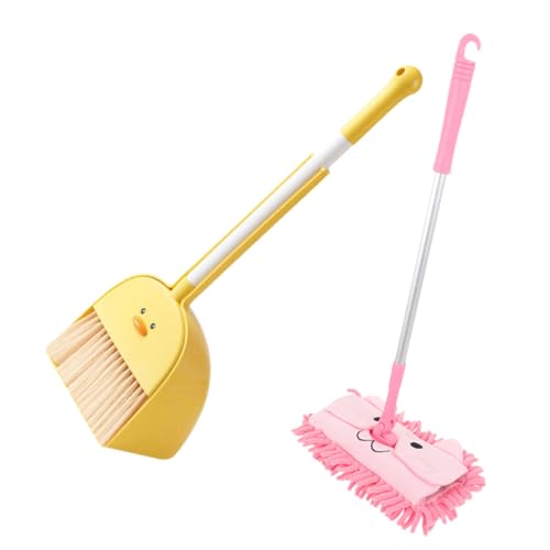 Cabilock Mini Besen Set mit Kehrschaufel und Wischmopp Leichtes Reinigungsset für Kleinkinder Sichere Kunststoffoberfläche Farbenfrohes Pretend Play Zubehör Cabilock Mini Besen Set mit Kehrschaufel und Wischmopp Leichtes Reinigungsset für Kleinkinder Sichere Kunststoffoberfläche Farbenfrohes Pretend Play Zubehör von Cabilock