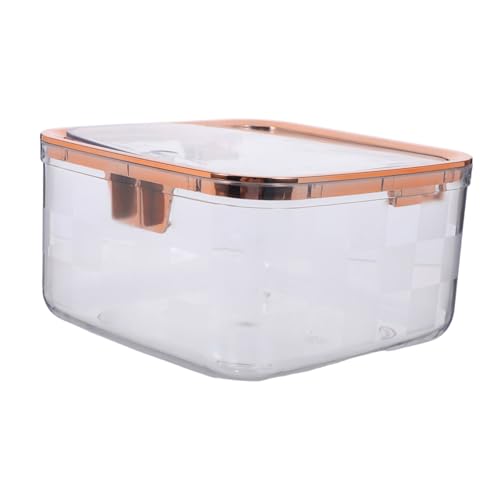 Cabilock Mini Müllbehälter mit Deckel Transparenter Kleiner Abfalleimer mit Druckverschluss Praktischer Desktop Papierkorb mit Dekorativem Rasterdesign für Büro Küche und Zuhause von Cabilock