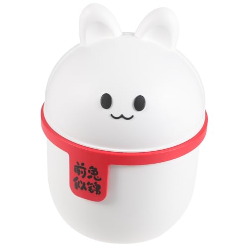 Cabilock Mini Tischmülleimer mit Deckel Niedlicher Desktop Abfallbehälter für Büro und Zuhause Kompakter Papierkorb für Bad Küche Schlafzimmer Geruchsdicht und Einfach zu Reinigen Weißes Cabilock Mini Tischmülleimer mit Deckel Niedlicher Desktop Abfallbehälter für Büro und Zuhause Kompakter Papierkorb für Bad Küche Schlafzimmer Geruchsdicht und Einfach zu Reinigen Weißes von Cabilock