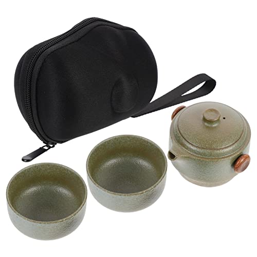 Cabilock Geschenk Handhaben Reise Tee Set Teeservice Keramik Chinesischen Kung Fu Tee Tasse mit Tee Gongfu Porzellan Tee-Set mit Lagerung Tasche für Home Verwenden Japanische von Cabilock