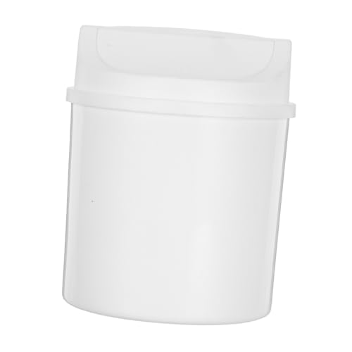 Cabilock Mini-desktop-mülleimer Küchenmüll Tisch Abfalleimer Mülleimer Mit Deckel Kleiner Müll Desktop Mini -müll Weiß Plastik von Cabilock