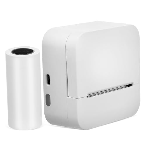 Cabilock Mini-fotodrucker Mit Thermopapier Tragbarer Etikettendrucker Klarer Druck Für Aufkleber Kompakter Taschendrucker Für Fotos Und Zusätzliche Anwendungen von Cabilock