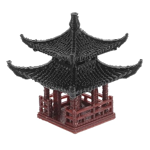 Cabilock Miniatur Steinlaternen Mini Pagode Statue Kunststoff Pavillon Figur Zen Gartenlaterne Skulptur Asiatische Dekofigur für Aquarium Terrarium Bonsai Mikrolandschaft Deko von Cabilock