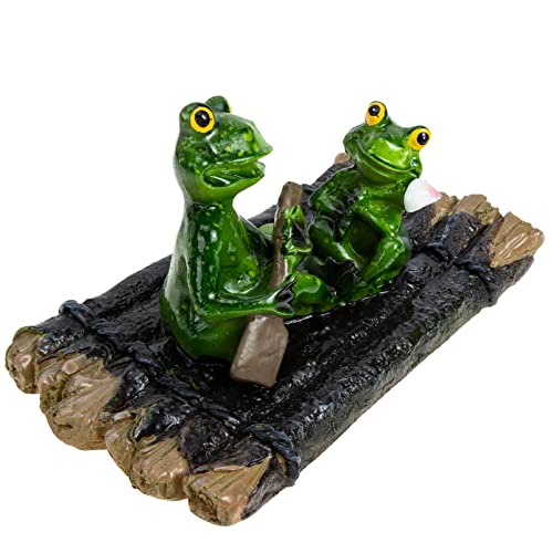 Cabilock Miniteich Teich Schwimmend Garten Harz 3D ? Garten Figur Figuren Statue Skulptur Teichdeko Dekofigur für Balkon Tischdeko Schwimmfiguren Teich von Cabilock