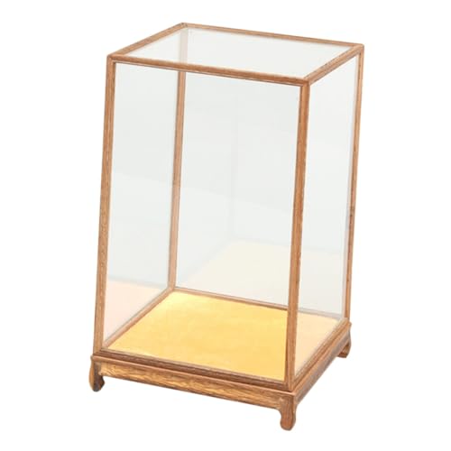 Cabilock Modellhalter Stecktafel Ausstellungsständer Gestell Figuren Durchsichtiger Behälter Sammeldisplay Regalkorb Transparente Vitrine Steinvitrine Schwarze Stecktafel von Cabilock