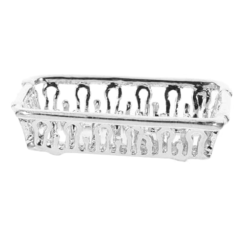 Cabilock Modellhauszubehör Tiny Dish Organizer Geschirrtrockengestell Aus Draht Mini-geschirrmodell Platzsparender Geschirrtrockner Multifunktionsspielzeughaus Tiny Dish Rack Metall Silver von Cabilock