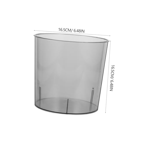 Cabilock Moderner Kleiner Mülleimer mit Großem Öffnungsdesign Robuster Kunststoffabfalleimer für Büro Schlafzimmer und Bad Stilvoller Haushaltsabfallbehälter in Transparentem Cabilock Moderner Kleiner Mülleimer mit Großem Öffnungsdesign Robuster Kunststoffabfalleimer für Büro Schlafzimmer und Bad Stilvoller Haushaltsabfallbehälter in Transparentem von Cabilock