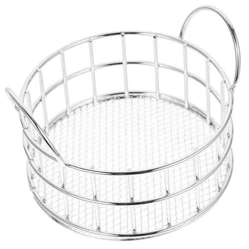 Cabilock Moderner Metall Aufbewahrungskorb mit Katzenohren Design Multifunktional für Schreibtisch Kosmetik Schmuck und Snacks Kompakter Organizer für Zuhause und Büro Silberfarben von Cabilock