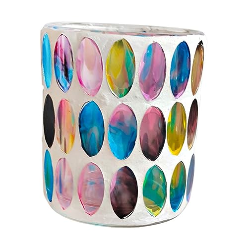 Cabilock Mosaikglas Teelichthalter Romantischer Kerzenhalter für Hochzeiten Partys und Valentinstag Einzigartiges Glasdesign und Vielseitig Einsetzbar für Tischdekoration Aufbewahrung für Cabilock Mosaikglas Teelichthalter Romantischer Kerzenhalter für Hochzeiten Partys und Valentinstag Einzigartiges Glasdesign und Vielseitig Einsetzbar für Tischdekoration Aufbewahrung für von Cabilock