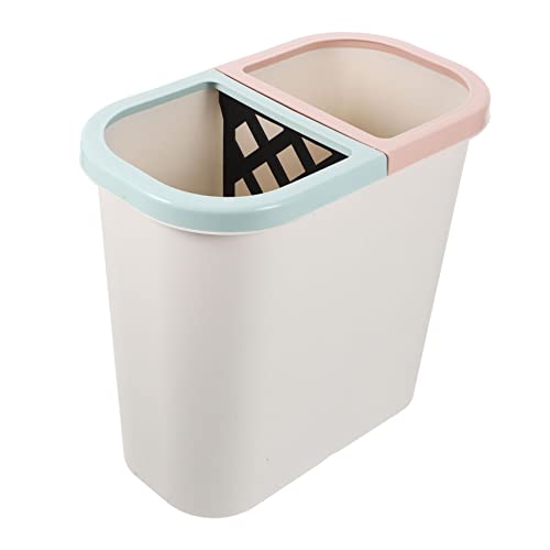 Cabilock Mülleimer Sortieren Klassifizierter Mülleimer Küchen Mit 2 Fächern Mulleimer Doppelte Mülltonne Dekorativer Recycling-müll Weiß Mini Büro Wagen Plastik Cabilock Mülleimer Sortieren Klassifizierter Mülleimer Küchen Mit 2 Fächern Mulleimer Doppelte Mülltonne Dekorativer Recycling-müll Weiß Mini Büro Wagen Plastik von Cabilock