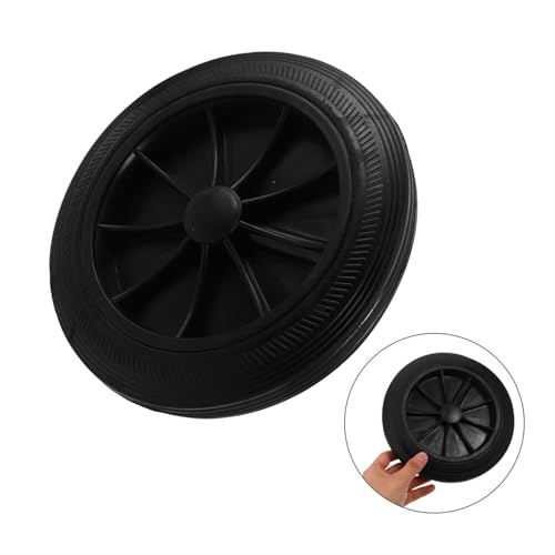 Cabilock Mülltonnenrad Ersatz Outdoor Abfallbehälter Verstärkt Gummirolle Langlebig Hohe Tragfähigkeit für Mülltonne Zubehör von Cabilock