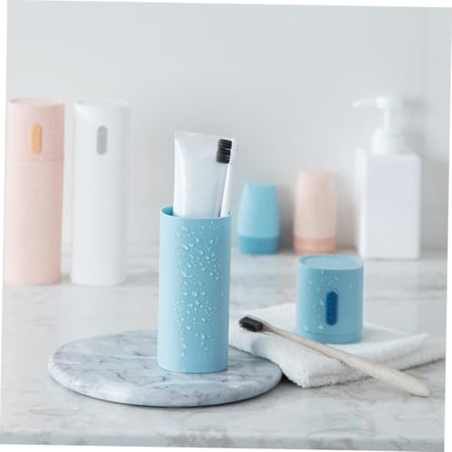 Cabilock Multifunktionale Reise Zahnbürstenbox mit Zahnpasta Aufbewahrung und Becher Tragbares Badezimmer Zubehör Kompakt und Hygienisch für Unterwegs und Camping Cabilock Multifunktionale Reise Zahnbürstenbox mit Zahnpasta Aufbewahrung und Becher Tragbares Badezimmer Zubehör Kompakt und Hygienisch für Unterwegs und Camping von Cabilock