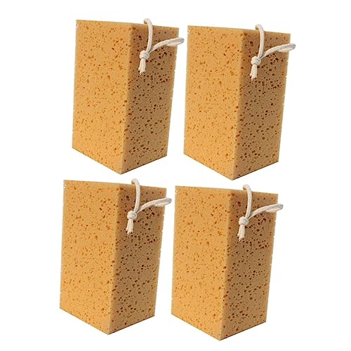 Cabilock Multifunktionaler Auto Reinigungsschwamm 4 Stück Wasseraufnahme Fusselfrei Langlebig für Lackoberflächen Geeignet Schnelltrocknend von Cabilock