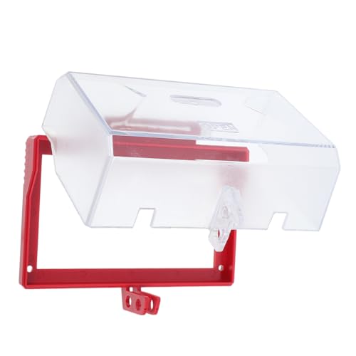 Cabilock Notfall Stopp Taster Abdeckung Box Transparente Wandsteckdosen Abdeckung Schutz für Elektrische Geräte Feuchtigkeitsschutz Spritzwassergeschützt Transparent für Einfache Inspektion von Cabilock