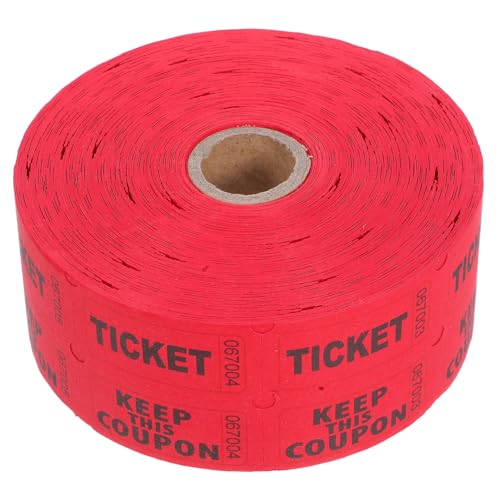 Cabilock Nummerierte Tickets Doppelrolle Rot Robuste Offset papier Verarbeitung für Veranstaltungen Karneval Klassenbelohnungen Verlosungen und Festtagsfeiern Cabilock Nummerierte Tickets Doppelrolle Rot Robuste Offset papier Verarbeitung für Veranstaltungen Karneval Klassenbelohnungen Verlosungen und Festtagsfeiern von Cabilock